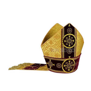 Coiffe liturgique de style moderne Mitre Disponible dans des styles modernes au meilleur prix de gros - Product Image 6