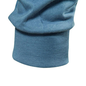 Vente en gros de tissu modal à manches longues pour hommes pour t-shirt hiver plus chaud intérieur uni sport entraînement haut court t-shirt pour hommes coupe ajustée - Product Image 3