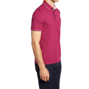 Vente chaude décontracté à manches courtes pour hommes pour polos Logo personnalisé couleur unie design respirant avec un nouveau style - Product Image 2