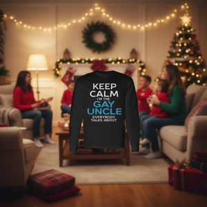 Camiseta de Manga Larga 'Keep Calm I Am the Gay Uncle Everybody Talks About', Producto Promocional - Product Image 3