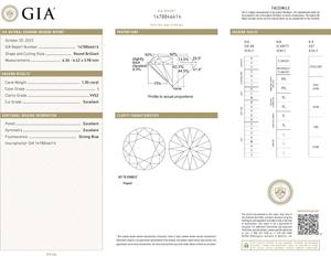 GIA certificado 1,0 quilates I Color VVS2 claridad diamantes sueltos naturales redondo brillante corte solitario diamante para la fabricación de joyas - Product Image 2