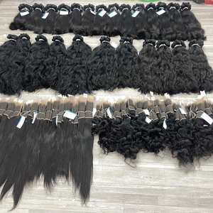 Venta al por mayor de cabello crudo sin procesar vietnamita virgen natural ondulado vendedores al por mayor precio cutícula alineada extensiones de cabello crudo - Product Image 4