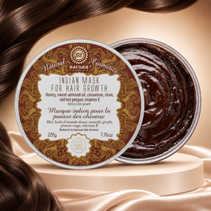Crème Intensive Fortifiante pour Cheveux au Miel, Huile d'Amande, Clou de Girofle et Poivre Rouge pour un Soin Nourrissant Extrêmement Hydratant Formule 2-EN-1 - Product Image 1