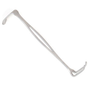 Retracteur d'hernie 8 (20 cm) Une lame solide et une poignée biconvexe à deux branches Instrument chirurgical en acier inoxydable non stérile - Product Image 1