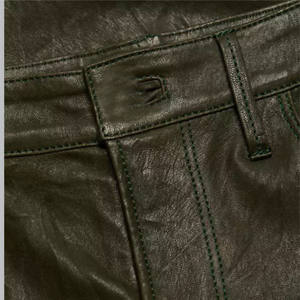 Pantalones de cuero con corte de bota elegante para mujer Cuero genuino de alta calidad Ajuste perfecto para ropa informal y formal - Product Image 6