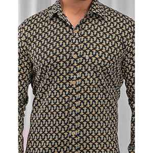 Camisa Casual Estampada 100% Algodón para Hombre, Corte Slim Fit con Mangas Largas, Talla 6XL, Suministro ODM - Product Image 2