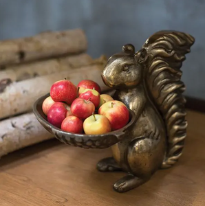 Bol de maintien d'écureuil en métal en laiton AK en laiton pièce maîtresse décorative finie antique au meilleur prix pour la décoration intérieure de table - Product Image 1