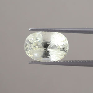 Saphir jaune naturel, pierre précieuse en vrac, certifié IGI, taille ovale 13x9,5 mm, 8,17 carats, fabrication de bijoux, 8 mm, 100 % naturel, cirage/entoilage - Product Image 1