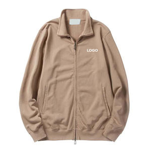 Sudadera de Moda para Hombre, Otoño Invierno, Manga Larga, Cierre de Cremallera, Color Sólido, Informal, Felpa, Gruesa, Cálida, Tejida - Product Image 3