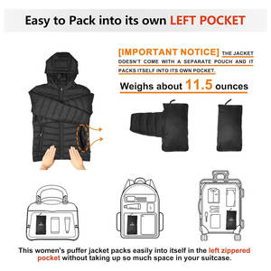 Chaqueta acolchada Unisex de moda para mujer a prueba de viento y transpirable con peso ligero extraíble para la temporada de invierno talla XL - Product Image 4