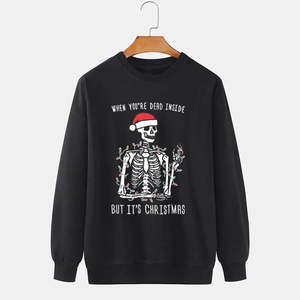 Sweat-shirts pour hommes en coton 100% à bas prix et tendance, matière thermique, design brodé, taille 3XL, sweat-shirts d'hiver - Product Image 2