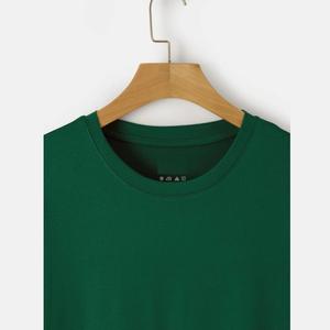 T-shirt 100% coton pour hommes avec logo de marque personnalisé, style décontracté uni avec impression par sublimation directement du fournisseur BD vente en gros - Product Image 4