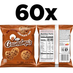 Grandma's <b>Mini</b> <b>Chocolate</b> Chip Cookies, 2 Ounce (Pack of 60) - Product Image 3
