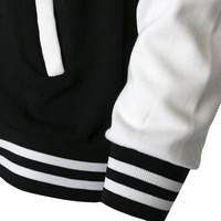 Veste de baseball unisexe personnalisée avec logo brodé, style décontracté ample, style universitaire, en cuir de vache et laine, respirante et coupe-vent