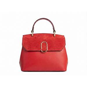 Borsa Artistica 26003 Design Strutturato in Vera Pelle Scamosciata e Pelle Dollar, Fatto a Mano in Italia - Product Image 5