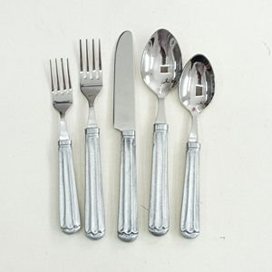 Best Quality Handmade <b>Antique</b> Brass Long Handle Handmade Cutlery Set with Natural Hand Polished Flatware - Product Image 6