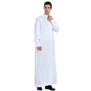 Ropa Musulmana Elegante para Hombre, Estilo Saudí, Thobe Árabe, Dubai, Alta Calidad, Daffah Thobe con Cuello Alto - Product Image 6