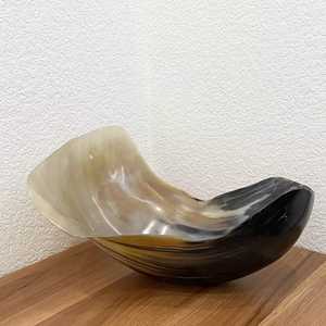 Ensaladera de cuerno de búfalo ecológica hecha a mano con nuevo diseño del fabricante pulida de India, artesanías naturales al por mayor - Product Image 3