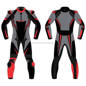 Combinaisons de course en cuir pour moto/motocyclette personnalisées avec logo imprimé de haute qualité OEM, respirantes et offrant une protection de sécurité - Product Image 1