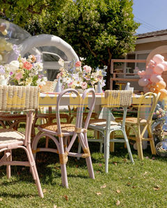 Ensemble de chaises de table pour enfants en rotin moderne Caractéristiques de sécurité Intérieur/extérieur pour hôtels Cuisine Fêtes d'anniversaire pour enfants Chambre à coucher pour bébés - Product Image 2