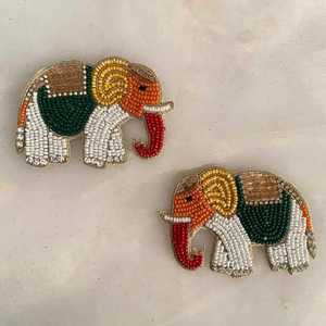 C diseño verde estilo europeo americano pendientes de tuerca occidental con cuentas clásico boda bohemio conjunto empanado oro al por mayor - Product Image 4