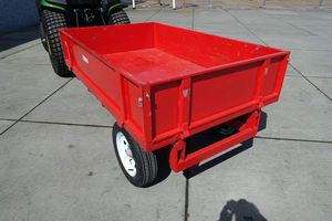 Remolque hidráulico de doble eje usado, 8 toneladas, engranaje basculante de granja para tractor, uso agrícola, alta garantía de 1 año - Product Image 4