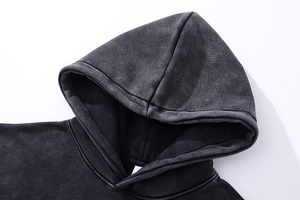 Luxury <b>Men's</b> Polyester Ninja Costume <b>Hoodie</b> with Face Cover <b>Sherpa</b> Fleece and Fur Pullover Blankie Style - Product Image 3