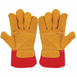 Gants de sécurité en cuir grainé durables, vente en gros directe usine - Protection industrielle polyvalente personnalisable avec logo OEM - Product Image 5