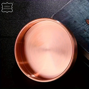 ถาดเสิร์ฟทองแดงลึกคุณภาพดีดีไซน์คลาสสิกจานและจานแกะสลักทำด้วยมือ - Product Image 5