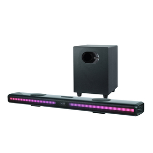 <span class=keywords><strong>Barre</strong></span> <span class=keywords><strong>de</strong></span> <span class=keywords><strong>son</strong></span> OEM 80W, système home cinéma, haut-parleur <span class=keywords><strong>TV</strong></span>, caisson <span class=keywords><strong>de</strong></span> basses passif 6,5 pouces, 2 enceintes, lumières RGB colorées, radio - Product Image 1