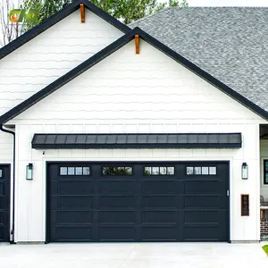 Porte de Garage en Grain de bois, fournisseur doré, porte de Garage en métal 12X7, porte de Garage sectionnelle isolée personnalisée, turquie