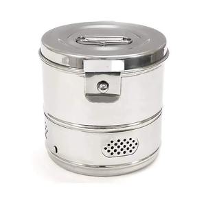 Tambor de Acero Inoxidable de Calidad de Exportación para la Esterilización y el Almacenamiento Seguro de Apósitos Quirúrgicos en Hospitales y Clínicas - Product Image 1