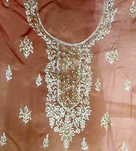 Diseñador moderno sin coser bordado a mano Organza Premium indio pakistaní trajes mujeres moda-adelante estilo tradicional fiesta - Product Image 3