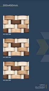 Carreaux muraux en céramique émaillée de qualité supérieure 300x450 finition brillante murs intérieurs d'école traditionnelle durable - Product Image 5