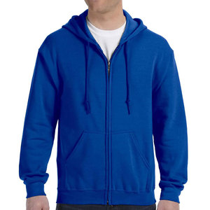 Unisex Fleece Full Zip Hooded <b>Sweatshirt</b> Hoodie Ash <b>Grey</b> - Product Image 4