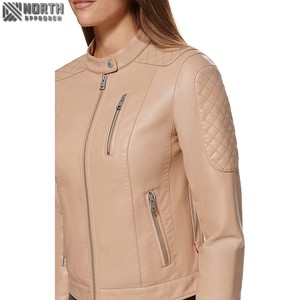 Nouvelle veste en cuir unisexe de luxe à prix compétitif Camouflage Service OEM personnalisable à l'avant - Product Image 4