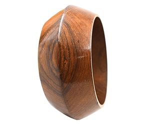 Brazalete de madera marrón y latón, conjunto de brazaletes de moda clásicos de moda para mujer, accesorio de regalo de joyería hecho a mano - Product Image 5