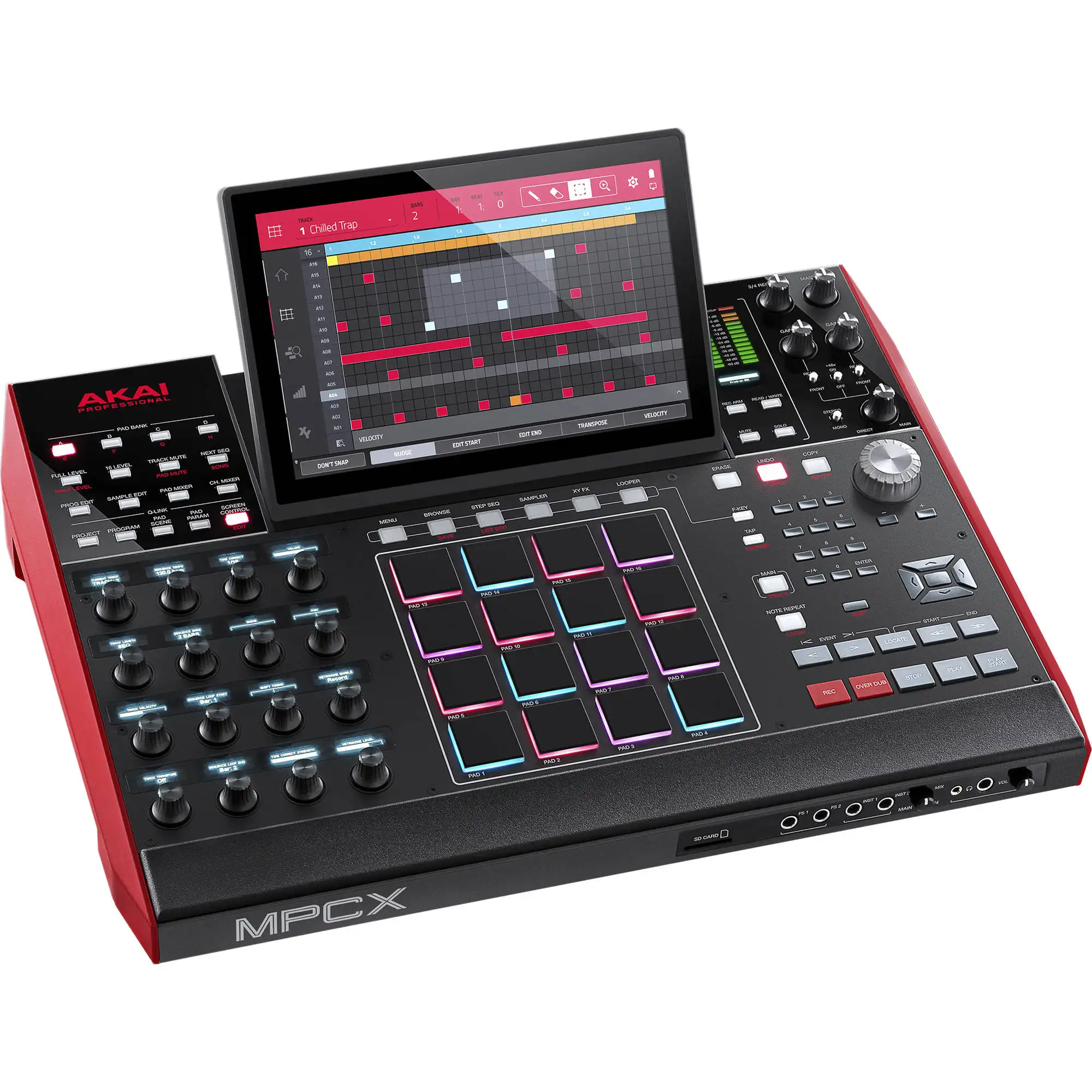 ORIGINAL NEW aKAI Professional MPC X Standalone Drum Machine and Sampler With 10.1-inch display, Pads, Synth Engines and CV Ga