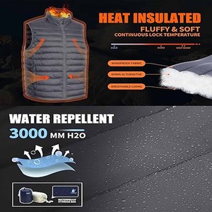 Hommes vente en gros couleur unie hiver coupe-vent veste à capuche bulle veste couleur unie téléchargé par la robe de sport - Product Image 3