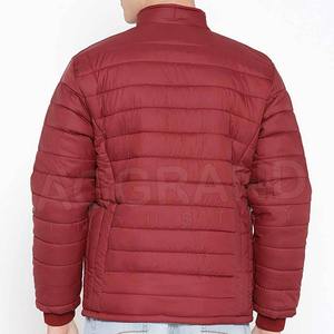 High Quality Embroidered Front Men's Stand Collar <b>Canvas</b> Winter Puffer Jacket <b>Waterproof</b> Breathable Lightweight Zipper Closure - Product Image 4