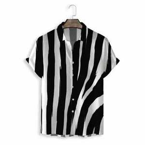 Camisetas de manga corta con botones para hombre, camisetas ajustadas, el mejor diseño para niños, sublimación completa, a rayas, último diseño - Product Image 4