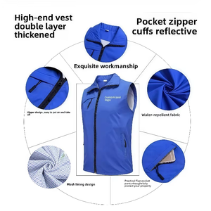 Gilet de sécurité de travail pour hommes avec logo personnalisé t-shirt jaune fluorescent avec caractéristique respirante vêtements de travail uniformes de bénévoles de grande taille - Product Image 2