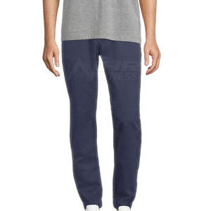 Pantalon de survêtement d'hiver décontracté mi-long en toile légère de haute qualité, respirant, imperméable, plissé à l'avant avec cordon de serrage - Product Image 2