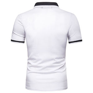 Polos de golf à séchage rapide imprimés avec logo personnalisé avec broderie Chemises polo à col en polyester uni T-shirts pour hommes - Product Image 6