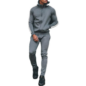 Chándal con cremallera para hombre 2025, venta al por mayor, ropa deportiva ajustada de lana, chándal para exteriores, ropa de entrenamiento, chándal deportivo para hombre - Product Image 5