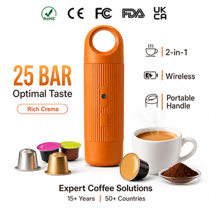 Cafetera Portátil para Viajes, Oficina y Camping, Oferta Exclusiva para Compradores Multimercado, Compatible con Cápsulas y Café Molido - Product Image 1