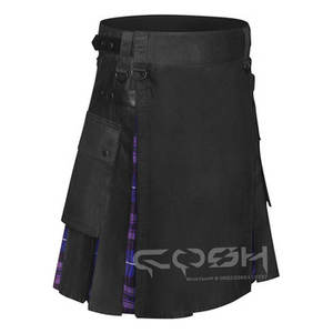 กระโปรงสก็อตแบบดั้งเดิมและแฟชั่นสำหรับผู้ชายดีไซน์ไฮบริดผลิตในปากีสถานสำหรับเครื่องดนตรีและอุปกรณ์เสริม - Product Image 1