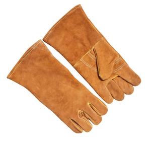 Genuine Cowhide Leather Welding Gloves Welding And Suitable Grill And Other <b>Fire</b> Works Protective - Product Image 5