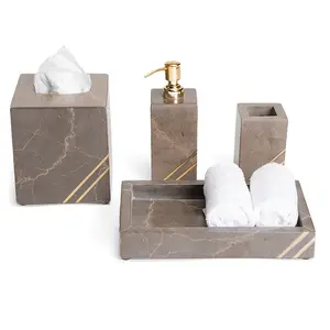 Stone Home And Hotel Bathroom Accessories Stone Bathroom Set For Bathroom Decorative By HS Craft Impex