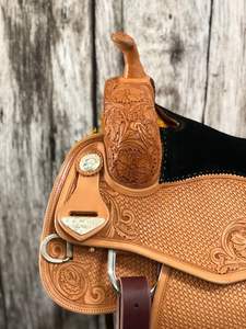 Nouvelle Selle Anglaise Tendance Western pour Barrel Racing, Selle de Cheval de Trail, Siège Profond de Cowboy, Qualité Supérieure en Cuir et Bois - Product Image 3